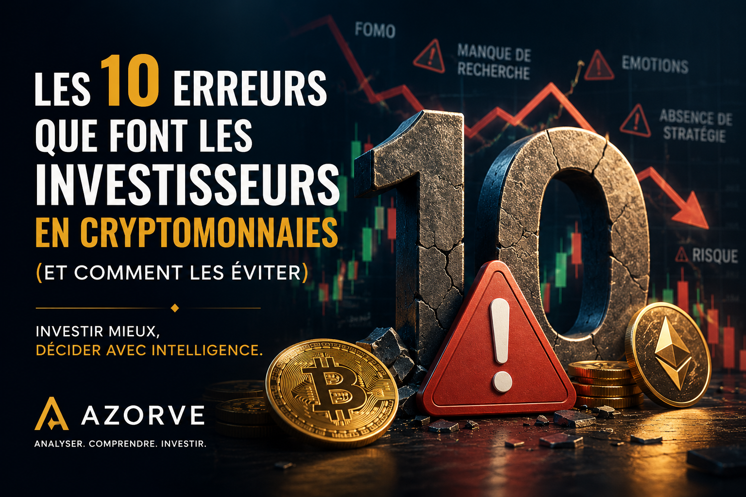 Les 10 erreurs que font les investisseurs en cryptomonnaies (et comment les éviter)