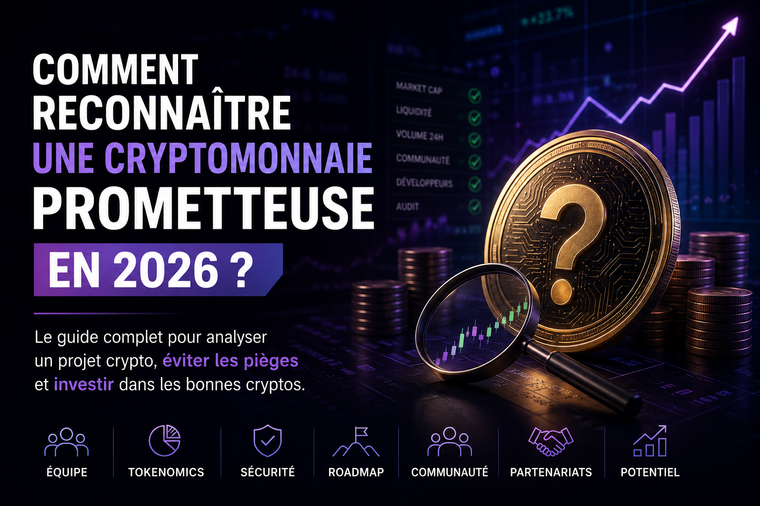 Comment reconnaître une cryptomonnaie prometteuse en 2026 ? Le guide complet
